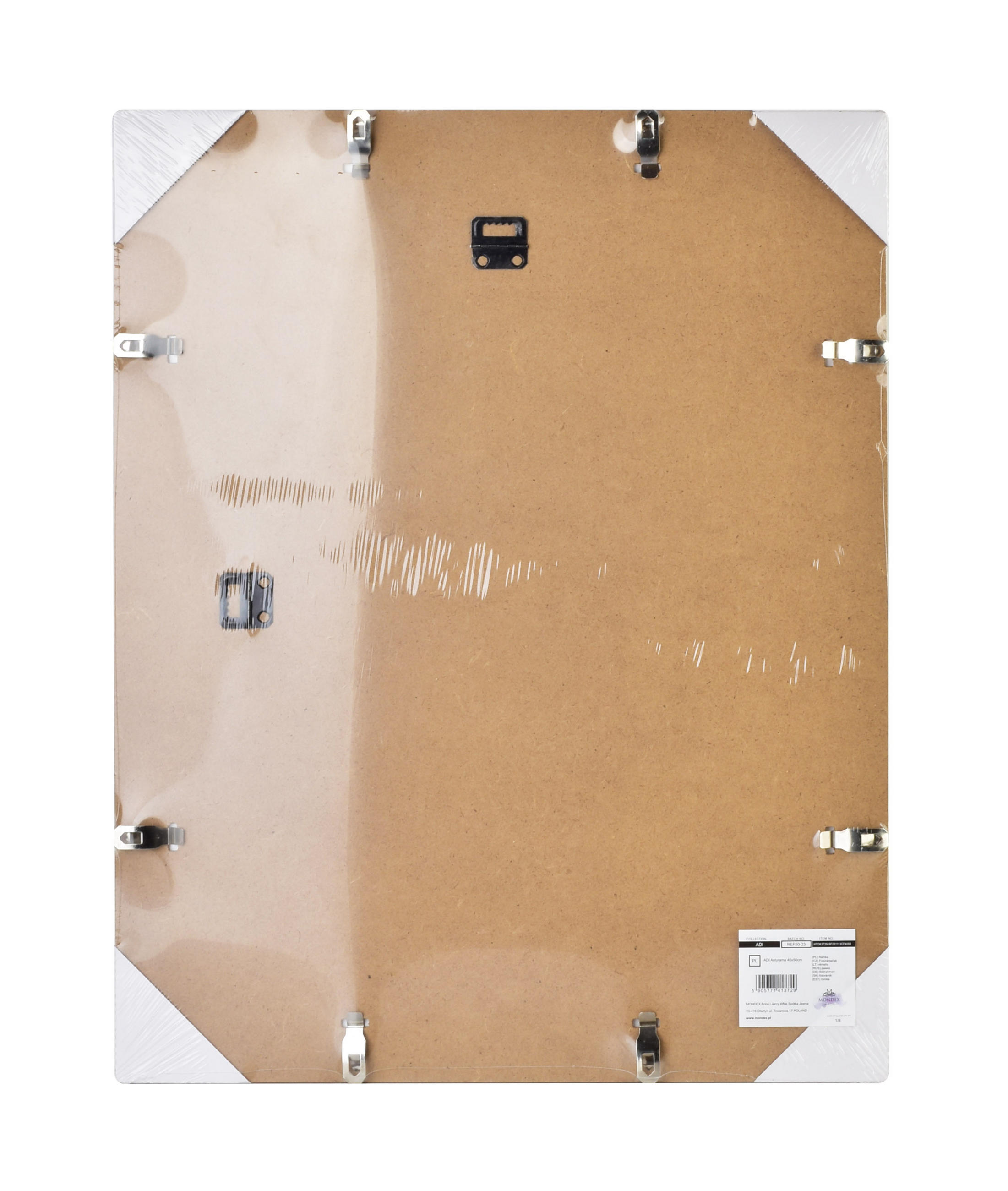 CLIPRAHMEN Adi Transparent 50/40/1 cm Kunstoff - Transparent, Kunststoff (40/1/50cm) - Mondex