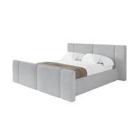 POLSTERBETT mit Bettkasten, Fußteil und Lattenrost, Bett mit Matratze H3/H4 - RIVO-Z 120x200 Grau - Anthrazit, Holzwerkstoff/Textil (120/200cm) - ALTDECOR