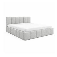 POLSTERBETT NUBO Slim 140x200 cm mit Bettkasten (Perfect Harmony 04) - Grau, Holz (200/140cm) - Dekori_Interiors