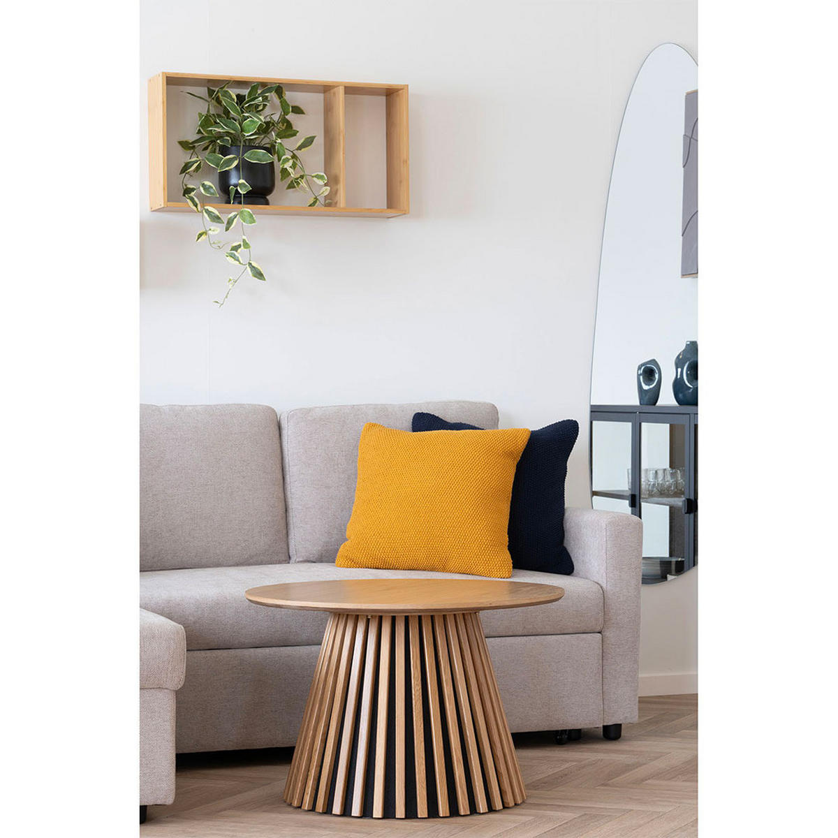 SOFFBORD Osaka 70 x 70 x 45 cm – ekfärgad - Ekfärgad, Träbaserade material (70/70/45cm) - ebuy24