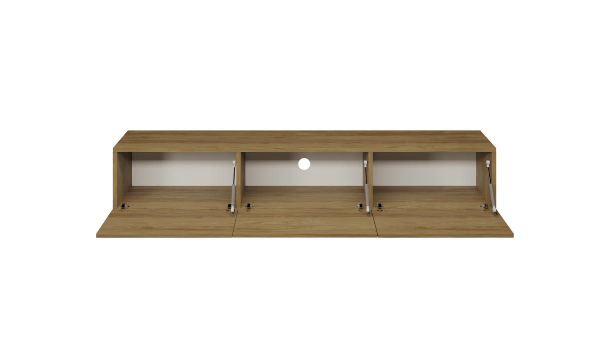 LOWBOARD Dallas 180/29,6/35 cm - Eichefarben, Holzwerkstoff (180/30/35cm) - Kocot Kids
