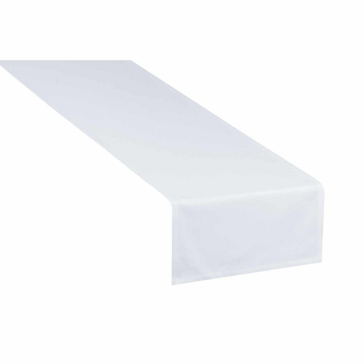 TISCHLÄUFER IN LEINENOPTIK DOVE Blickdicht - Weiß, Textil (150/50/0.5cm) - Tom Tailor