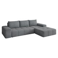 ECKSCHLAFSOFA Tonseo L, Seite: Rechts - Schwarz/Grau, Holz/Kunststoff (275/173cm) - MIRJAN24