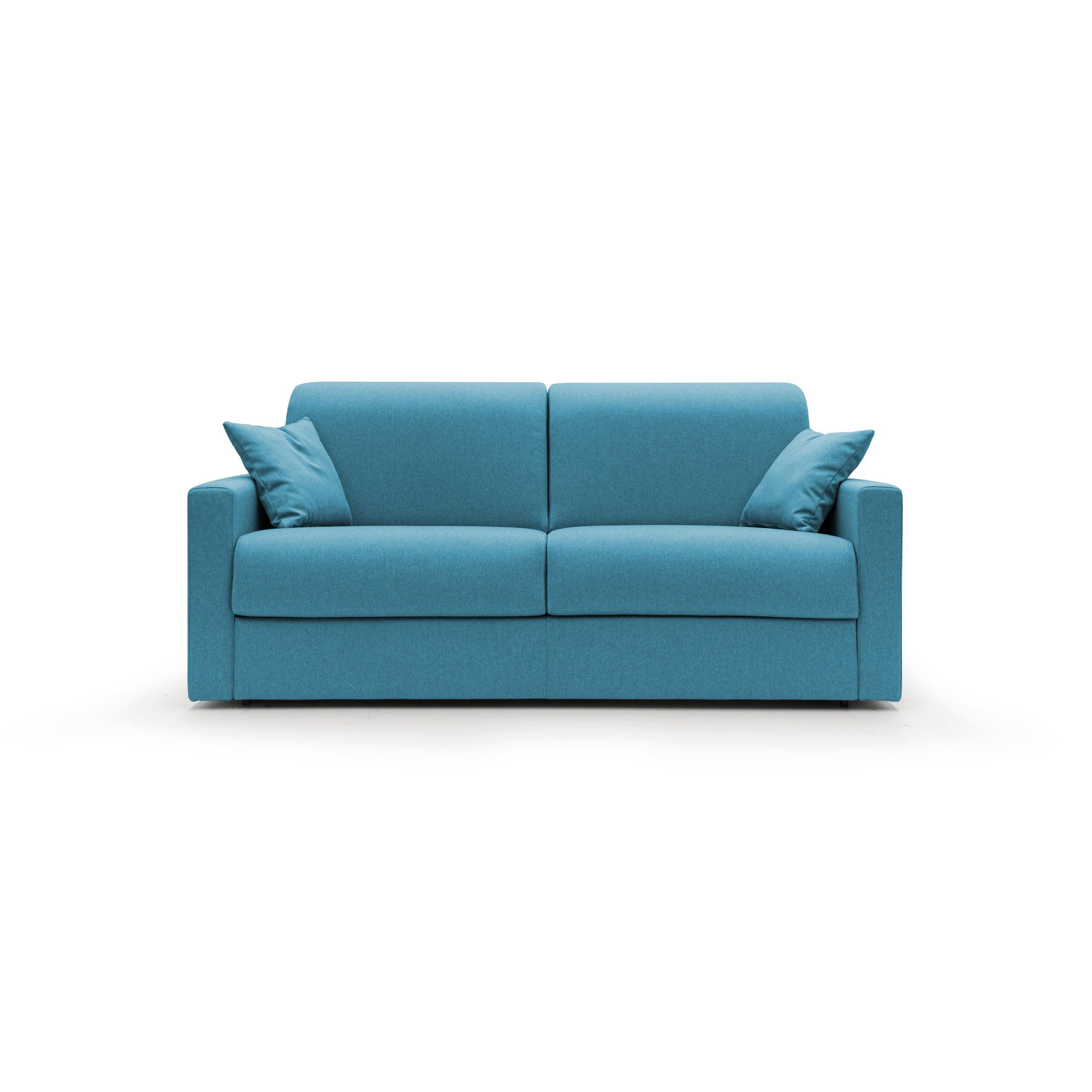 Thumbnail - Divani.store Schlafsofa, Hellblau, Textil, 186x90x96 cm, Wohnzimmer, Sofas & Couches, Schlafsofas