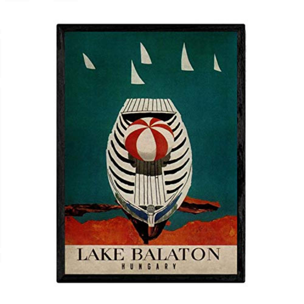 POSTER Balaton Vintage A3 Rahmenlos - Klar, Papier (29.7/5/42cm) - Nacnic
