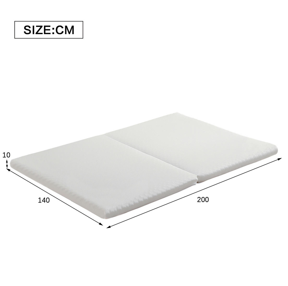 HOCHBETT 140/200 cm mit Stauraumleiter in Weiß mit Matratze - Weiß, Metall (140/200cm) - OKWISH