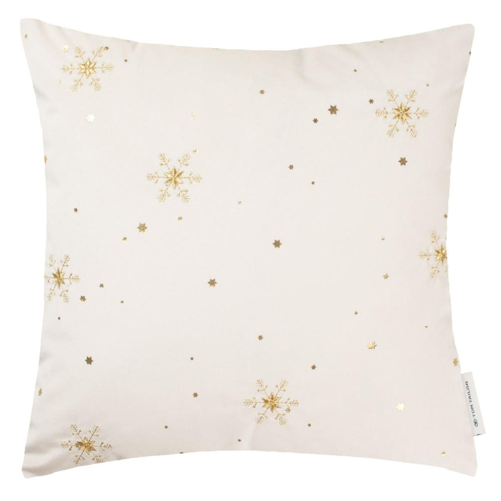 ZIERKISSENHÜLLE Sparkling Stars offwhite 38x38cm - Weiß, Textil (38/38cm) - Tom Tailor