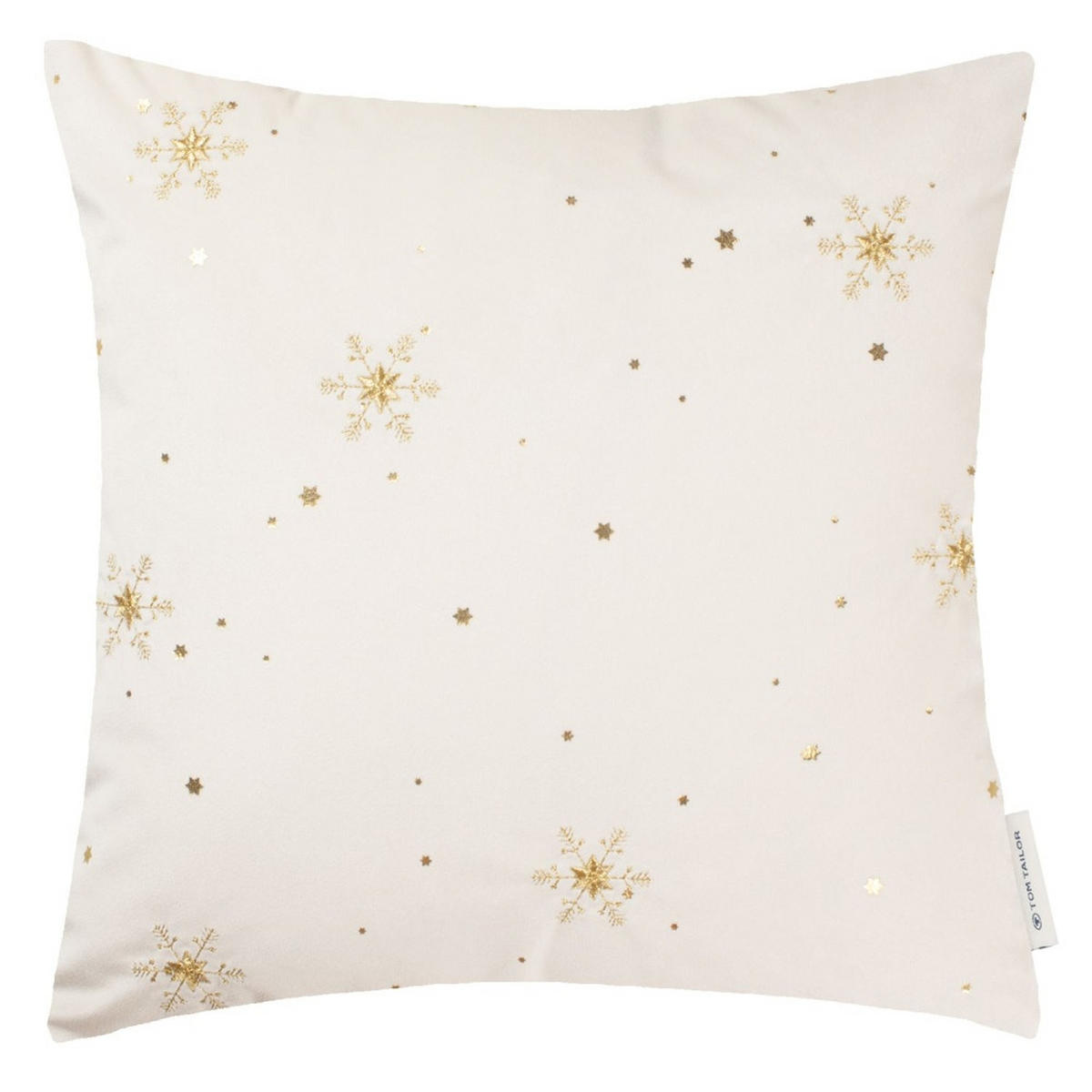 ZIERKISSENHÜLLE Sparkling Stars offwhite 38x38cm - Weiß, Textil (38/38cm) - Tom Tailor