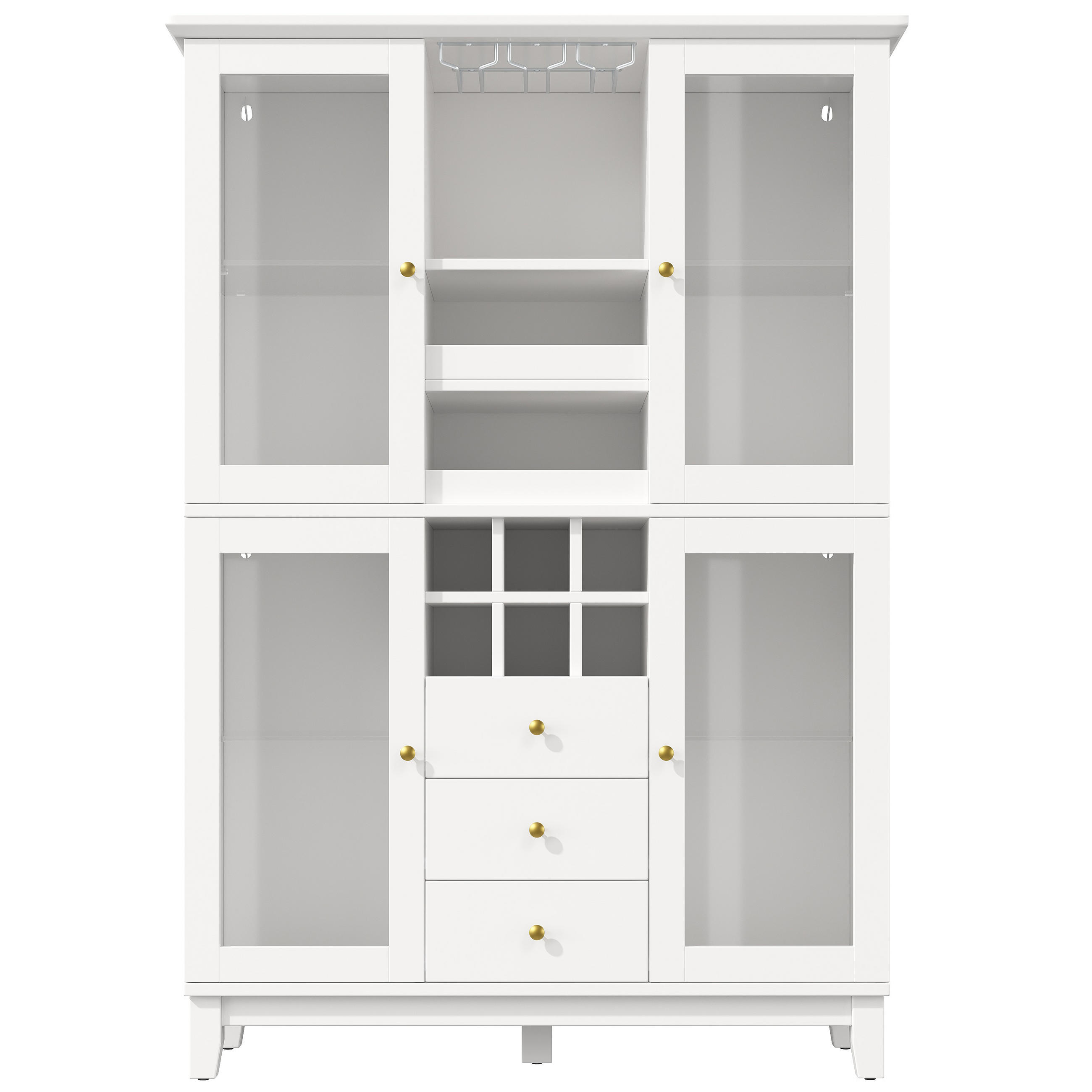 WEINSCHRANK App-Steuerung Weiß 120/40/180.5 cm - Weiß, Holz (120/180.5/40cm) - PANGIVO