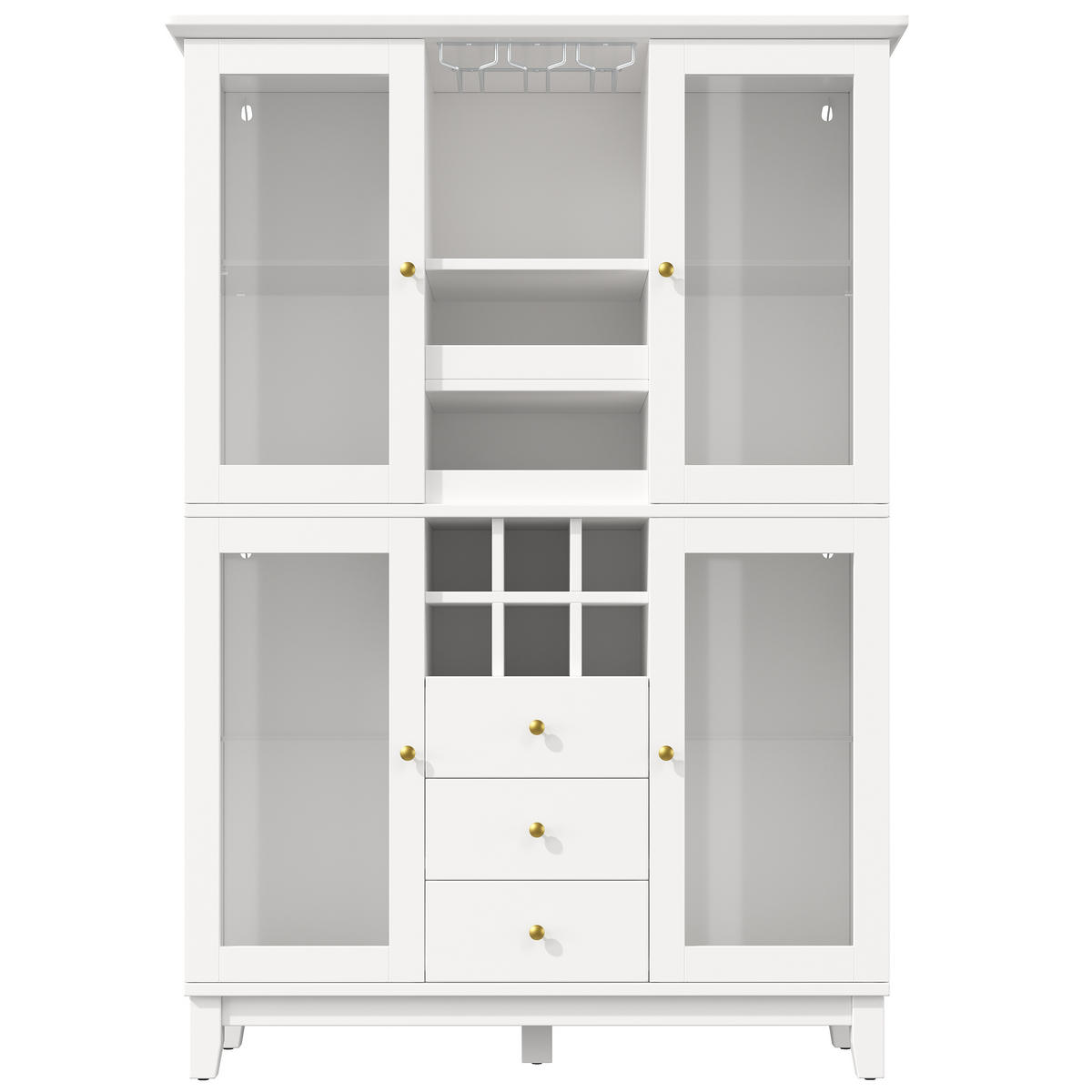 WEINSCHRANK LED App 180.5x120x40Cm Glas Flaschenhalter - Weiß, Holzwerkstoff (120/180.5/40cm) - FLIEKS