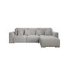 ECKSOFA GUSTO L Curio 80 Rechts mit Schlaffunktion - Grau, Textil (279/193cm) - Bedante