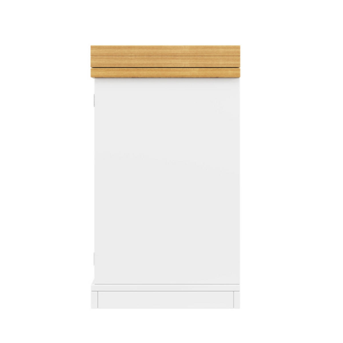 KÜCHENINSEL 120-197×40×74 cm aus MDF und Metall mit 360° drehbarer ausziehbarer Tischplatte, weiß - Weiß, Holzwerkstoff (197/74/40cm) - Luhomfu
