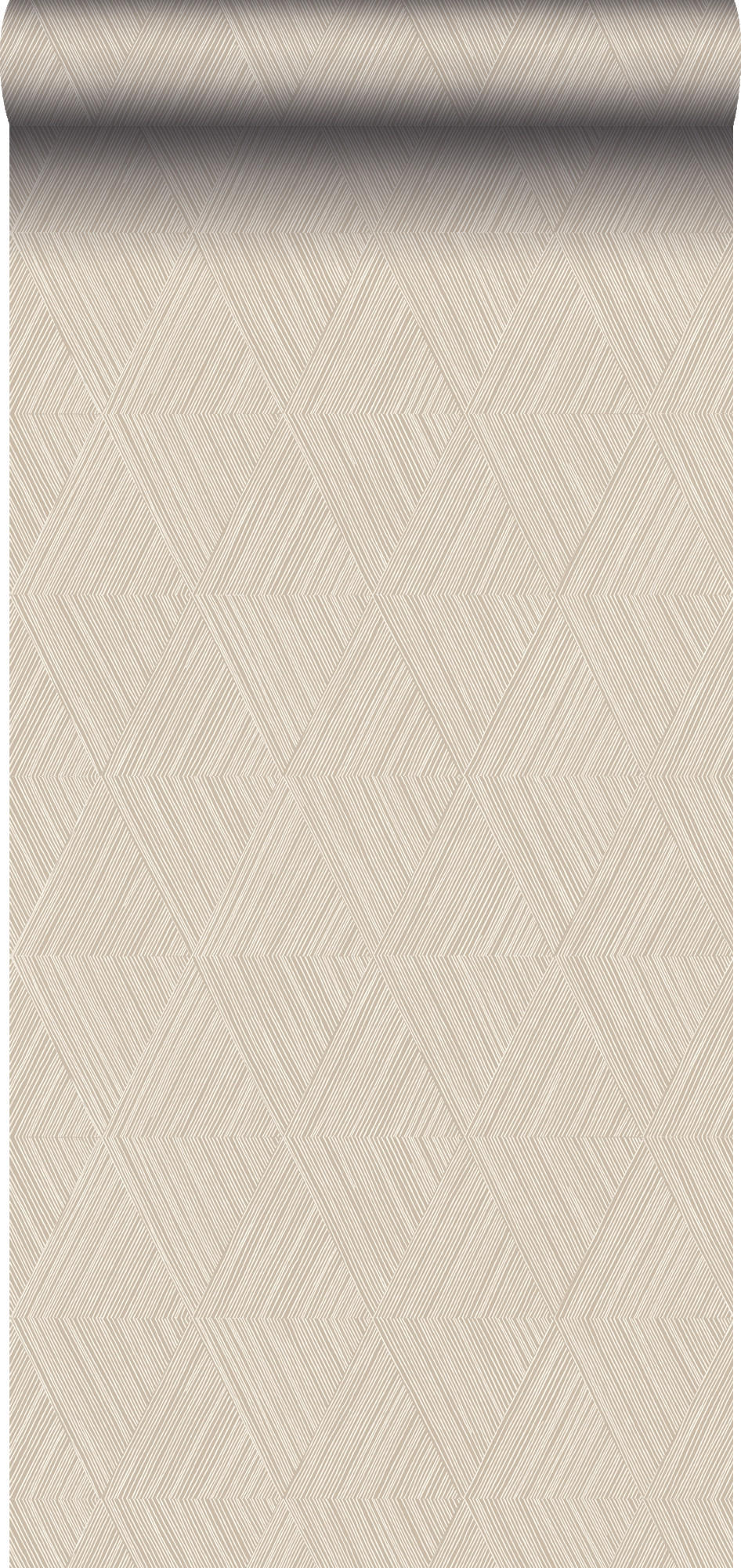 TAPETE 3D-Muster 53 cm x 10.05 m - Beige, Papier (53/1000cm) - Origin Wallcoverings