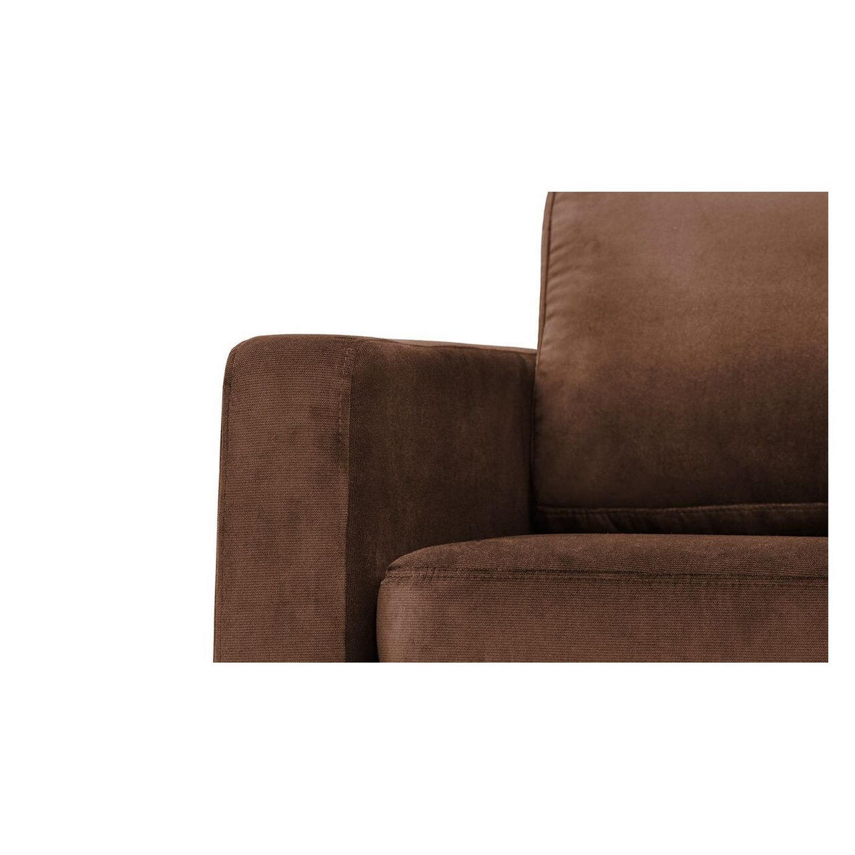 ZWEISITZER-SOFA Lioni-Kronos 6 - Braun, Holz/Textil (143/84/94cm)