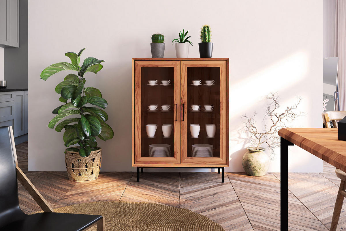 SIDEBOARD LEON Kernbuche - Kernbuche, Holz (97/125/45cm) - byoak