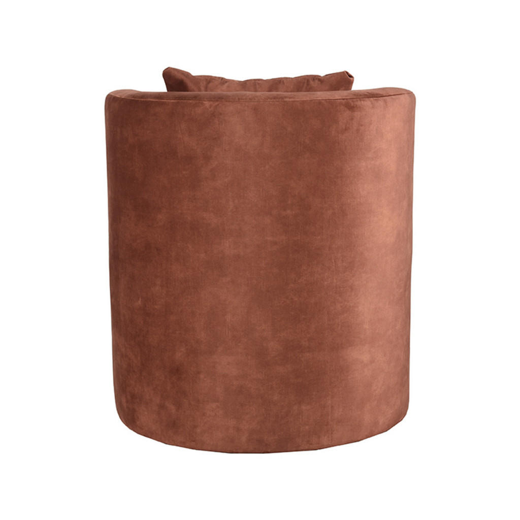 Thumbnail - Label51 Sessel, Terra cotta, Textil, 1-Sitzer, 65x75x65 cm, Wohnzimmer, Sessel, Polstersessel