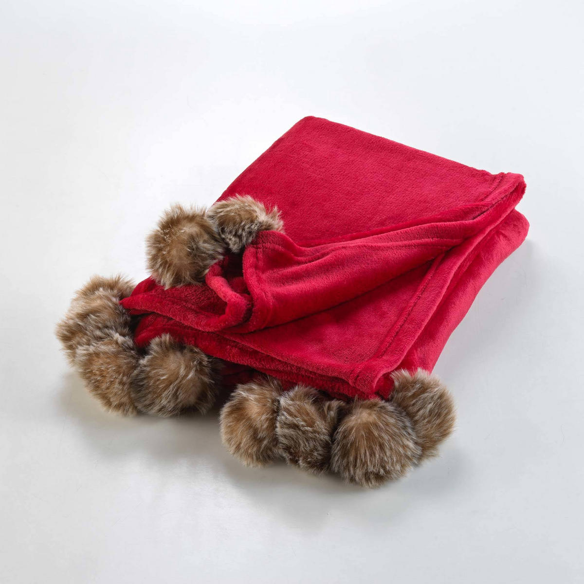 TAGESDECKE Snowy 125/150 cm - Rot, Textil (150/125cm) - Douceur d´intérieur