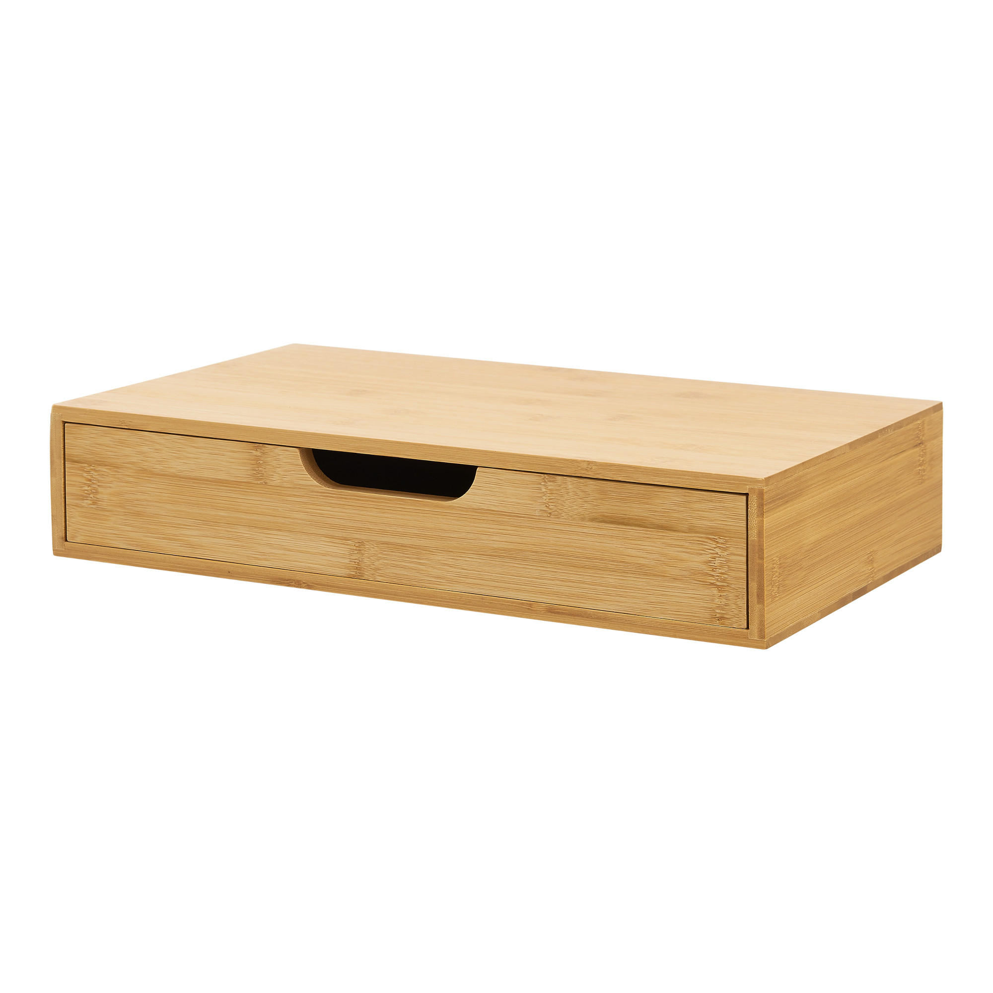 WANDREGAL Bokn - Naturfarben, Holz (40/8/24cm) - [en.casa]