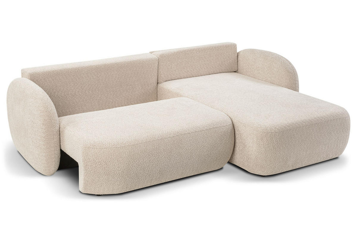 ECKSOFA Olena - Creme (Abriamo 3) - Creme, Holzwerkstoff (248/174cm)