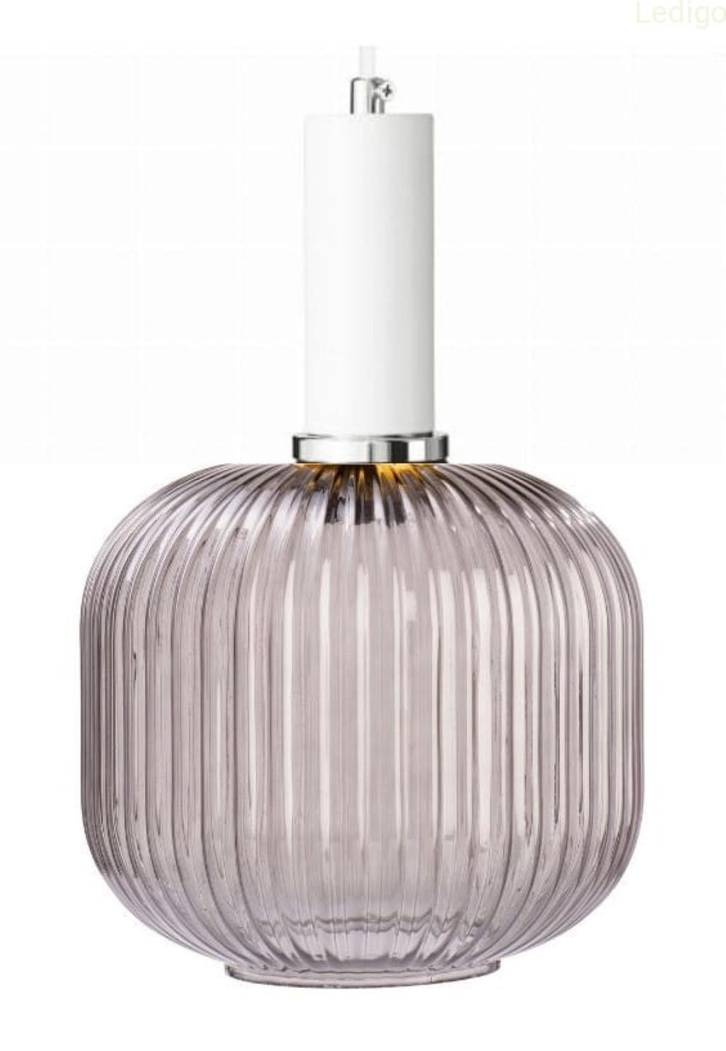 PENDELLEUCHTE Paris - Silberfarben/Hellgrau, Glas/Metall (30/30/125cm)