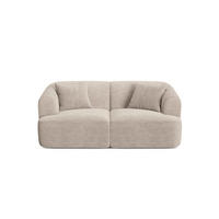 MODULARES-SOFA Campi aus Cord cappuccino 2 Sitzplätze - Cappuccino, Textil (90/70/180cm) - Cosmopolitan Design