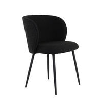 ESSZIMMERSTUHL Elyna Schwarz 56/55/79 cm - Schwarz, Textil (55/79/56cm) - Light & Living