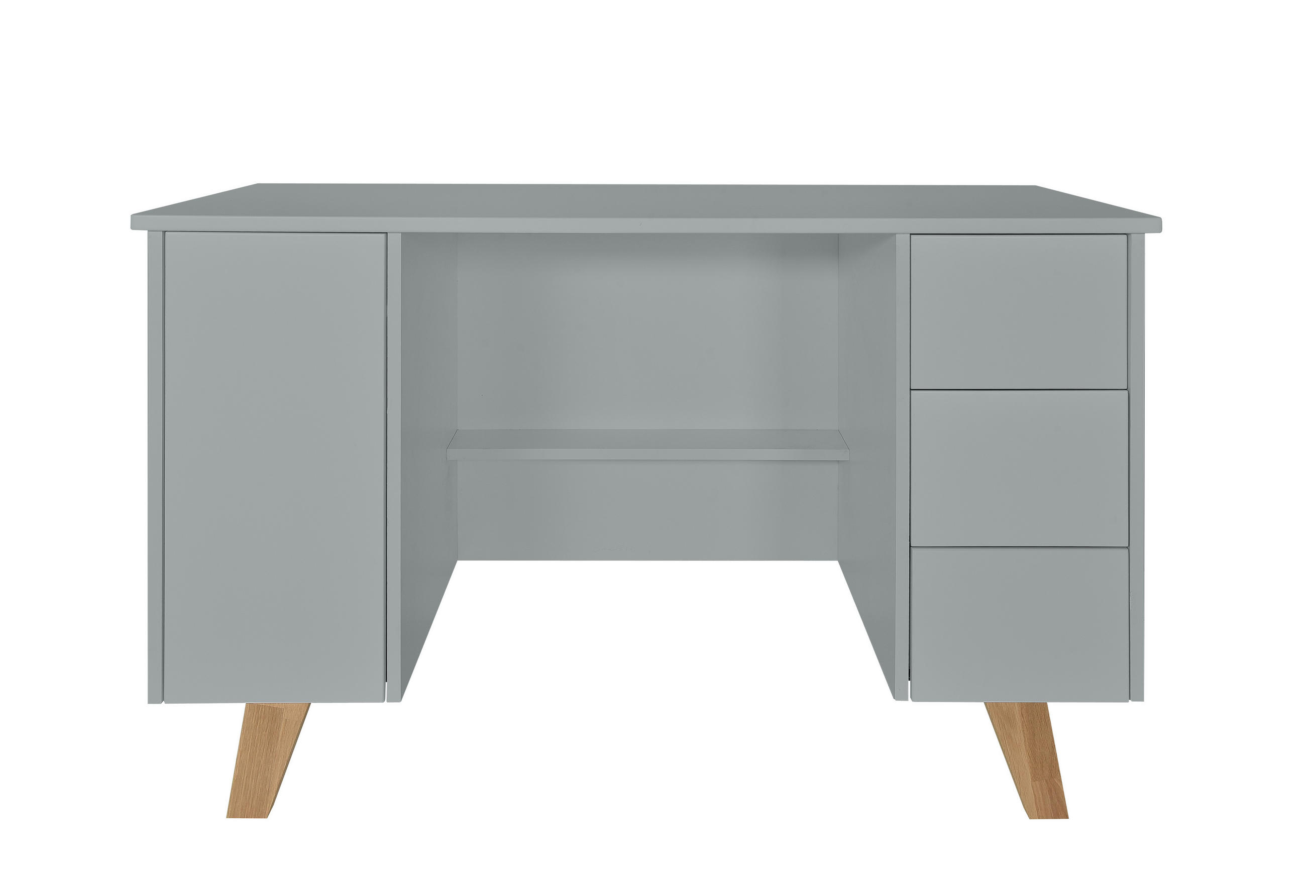 KINDERSCHREIBTISCH Zara - Grau, Holzwerkstoff (123.4/76/60cm) - RAUMHIRSCH FURNITURE