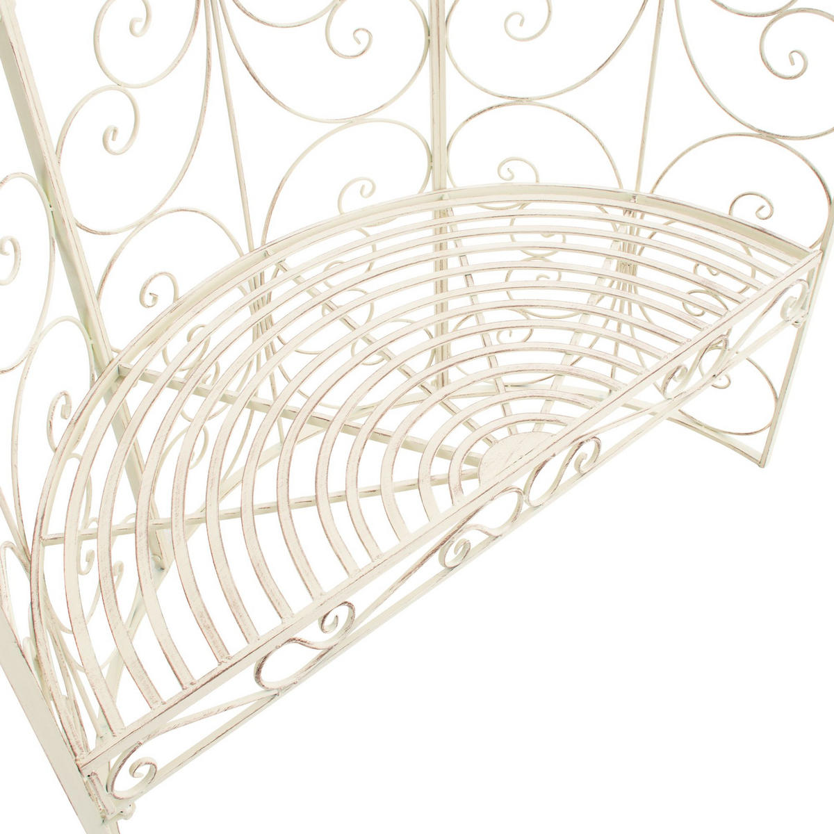 PAVILLON 120/58/178 cm Metall Antik-Creme - Creme, Metall (120/178/58cm) - CLP