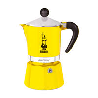 ESPRESSOKOCHER Rainbow für 1 Tasse, Aluminium, Grün, 60 ml - Grün, Metall (7/14/11cm) - Bialetti