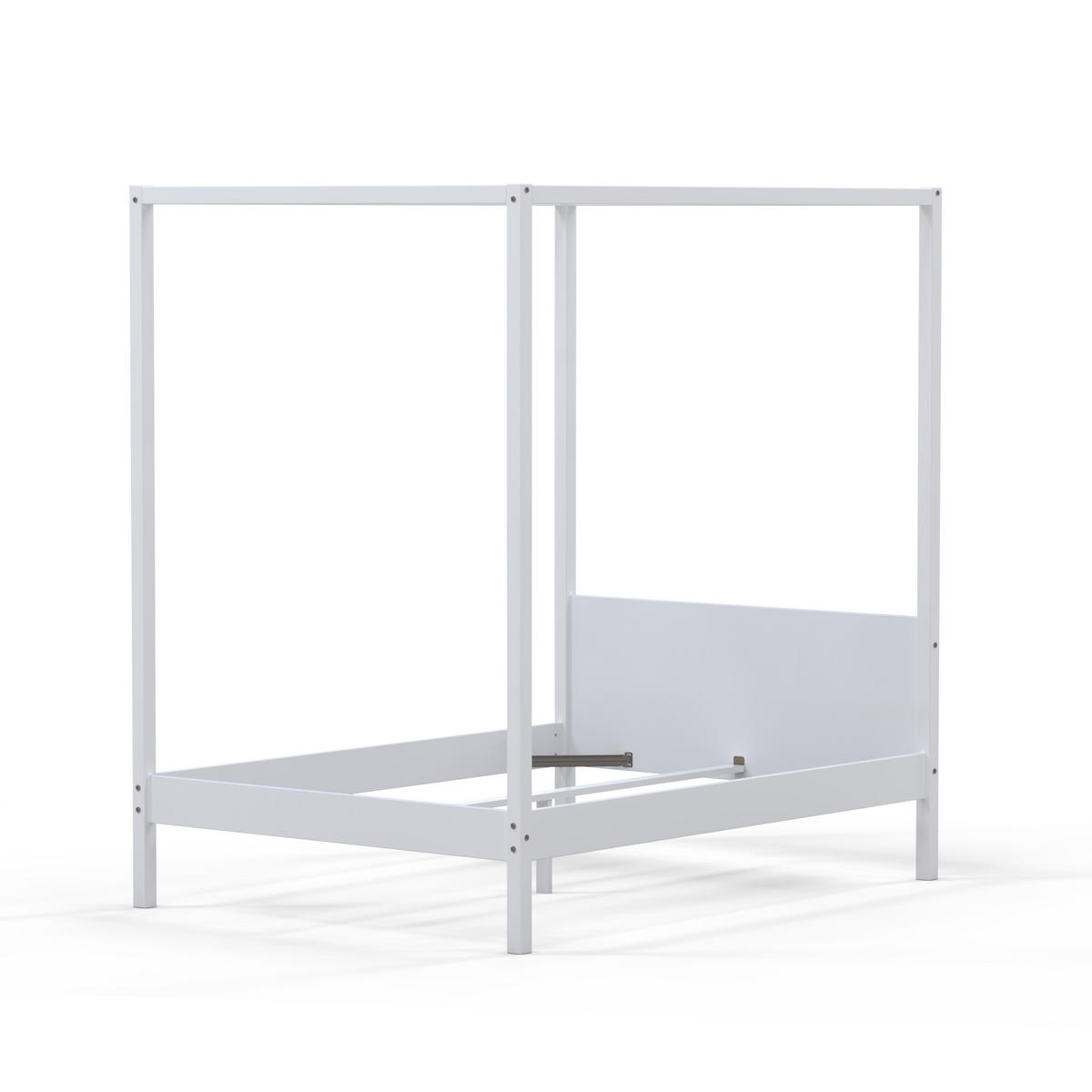 HIMMELBETT ROMANCE / Bett 160x200 - Weiß lackiert - Weiß, Holzwerkstoff (160/200cm) - Weber Industries