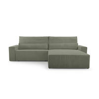 ECKSOFA - Denver L - Oliv - Olivgrün, Holz (290/200cm) - Möblo