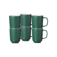 KAFFEEBECHER Jasper grün 285 ml 6er Set - Grün, Keramik (0.285L) - Ritzenhoff Breker