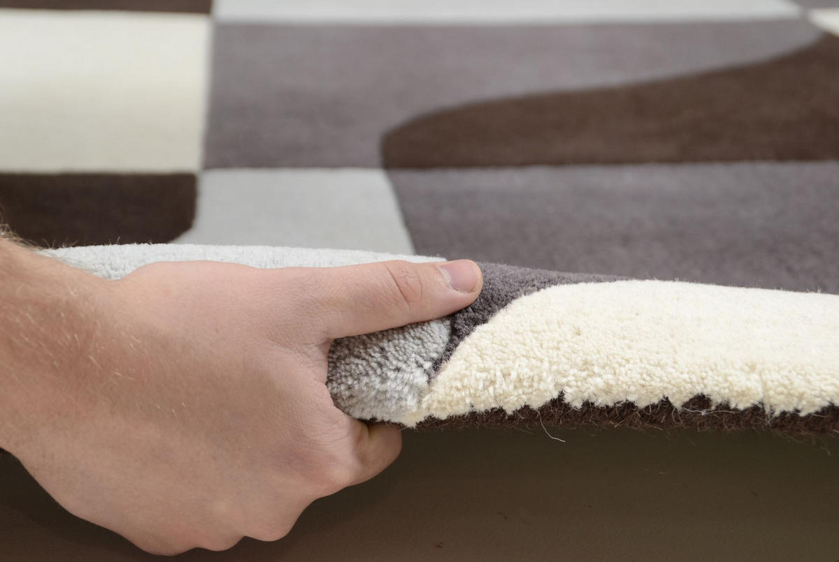 HANDTUFTTEPPICH Hawai 70x140 cm - Grau, Textil (70/140cm) - THEKO