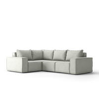 GARTENECKSOFA Für Den Garten SONNE Hellgrau Rechts - Hellgrau, Holz (181/73/246cm) - Kaiser Möbel