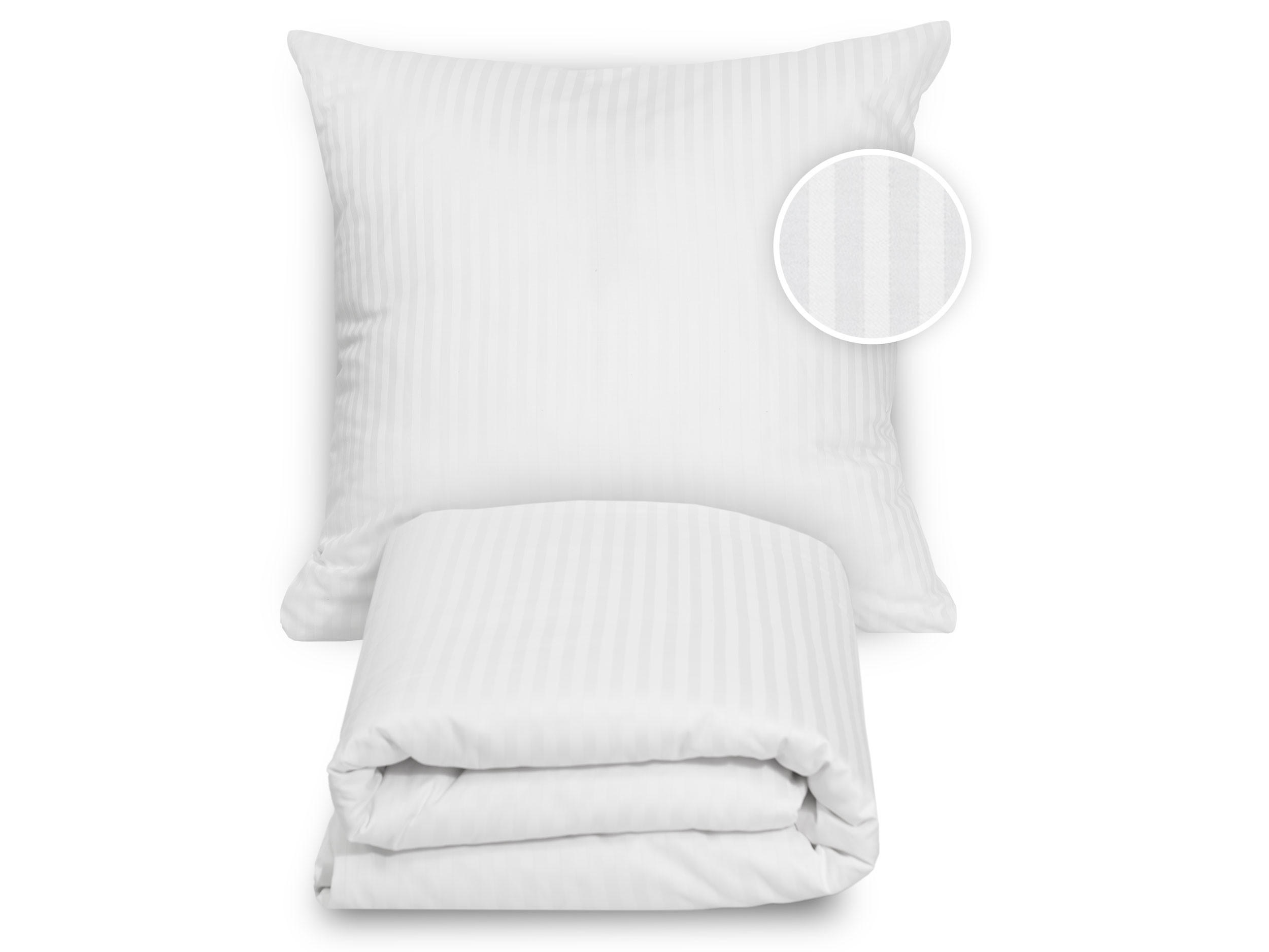 BETTWÄSCHE, 80x80 + 140x200 cm, 100% Baumwolle, Weiß - Weiß, Textil (140/200cm) - Zollner