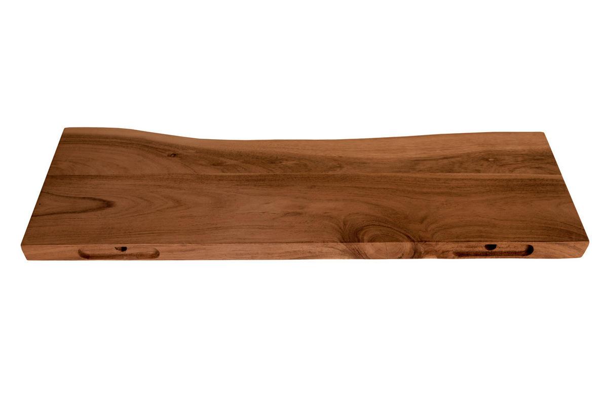 WANDREGAL AMANDA - Braun/Akaziefarben, Holz (60/3/20cm) - SAM