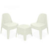 GARTENMÖBEL-SET MALUS, 3-tlg - Beige, Kunststoff - KONSIMO®