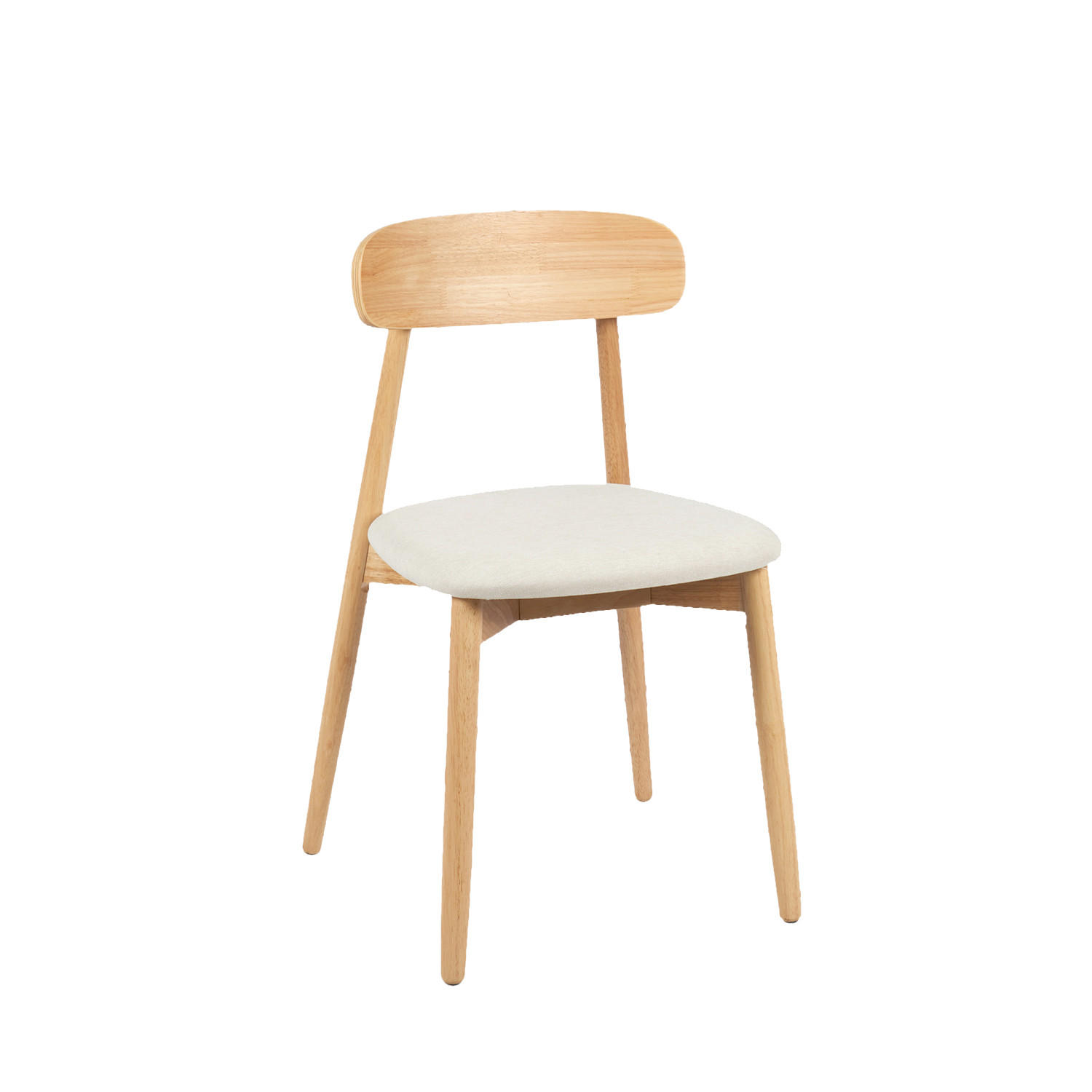 ESSZIMMERSTUHL Leyre Natürlich 46 cm x 83 cm - Naturfarben, Textil (46/83/55cm) - Klast Home