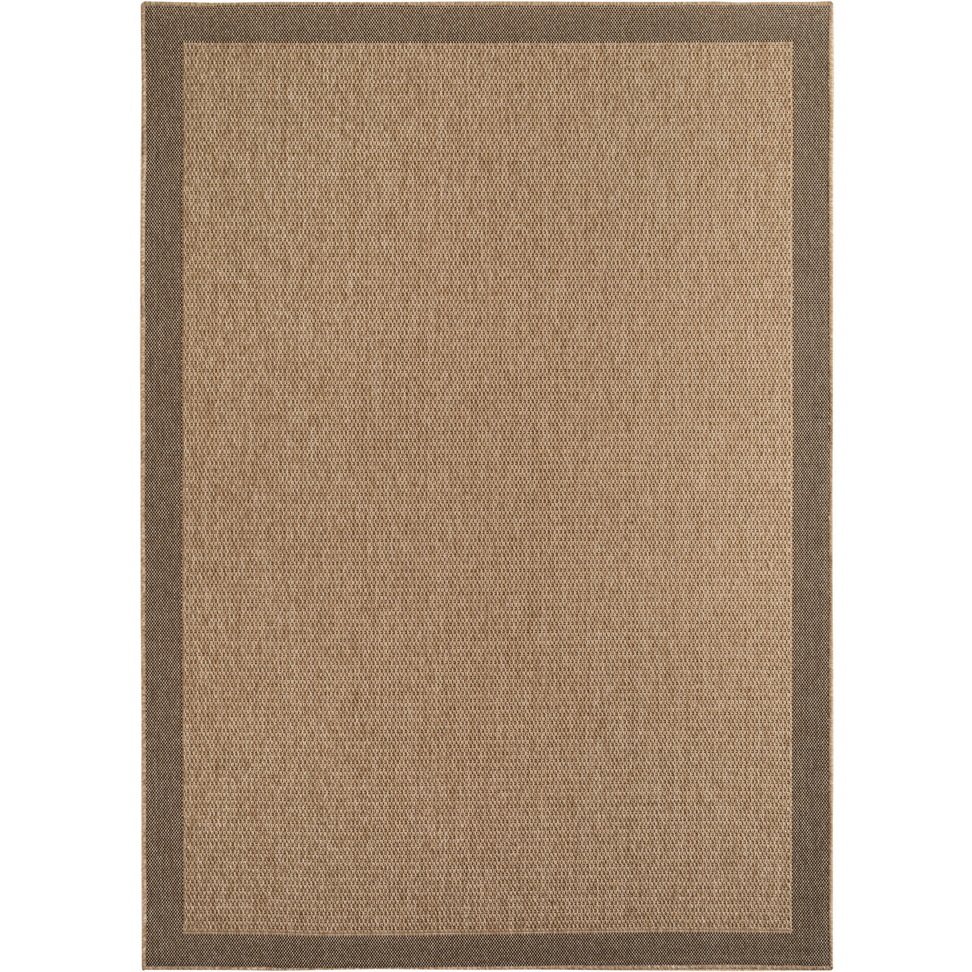 TEPPICH In-/Outdoor Jute-Optik Flachgewebe Bordüre Polypropylen Beige Rechteckig 140x200 - Beige, Textil (140/200cm) - KADIMA DESIGN