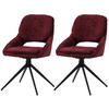 ESSZIMMERSTUHL Bordeaux 2er-Set - Bordeaux, Textil (55/87/55cm) - MCW
