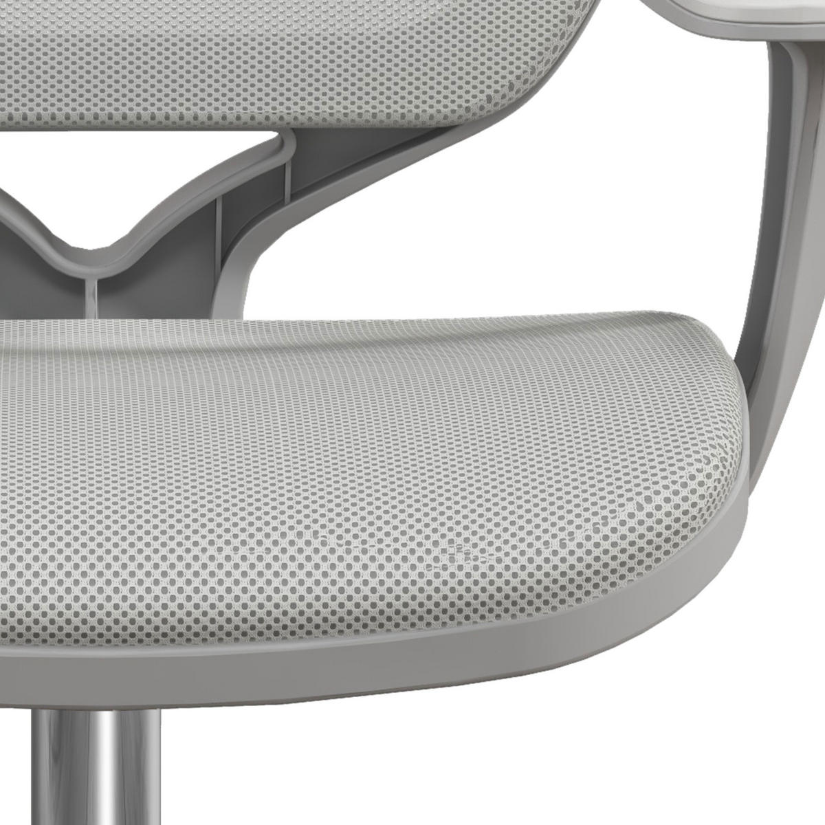 BÜROSTUHL DE-05179 Ergonomisch, Drehfunktion & höhenverstellbar Grau - Grau, Kunststoff (48/94.5/55cm) - ComfortXL