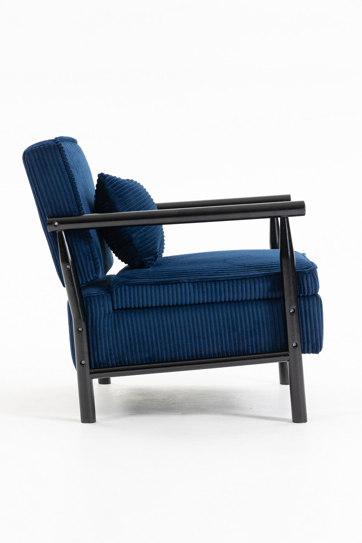 SESSEL Akzentstuhl mit Lendenpolster, DE-42320, Blau - Blau, Holzwerkstoff (66/73/83cm) - ComfortXL