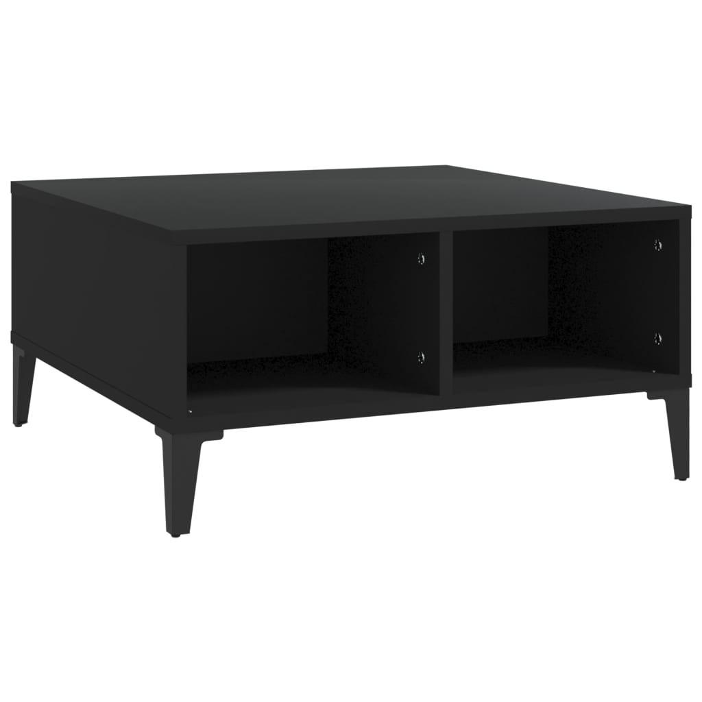 COUCHTISCH Schwarz 60x60x30 cm Holzwerkstoff - Schwarz, Holzwerkstoff (60/60/30cm) - furnicato