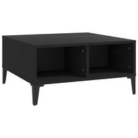 COUCHTISCH Schwarz 60x60x30 cm Holzwerkstoff - Schwarz, Holzwerkstoff (60/60/30cm) - furnicato