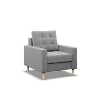 POLSTERSESSEL ELMA, BONELL, Grau - Grau, Textil (75/92/92cm) - Mebligo