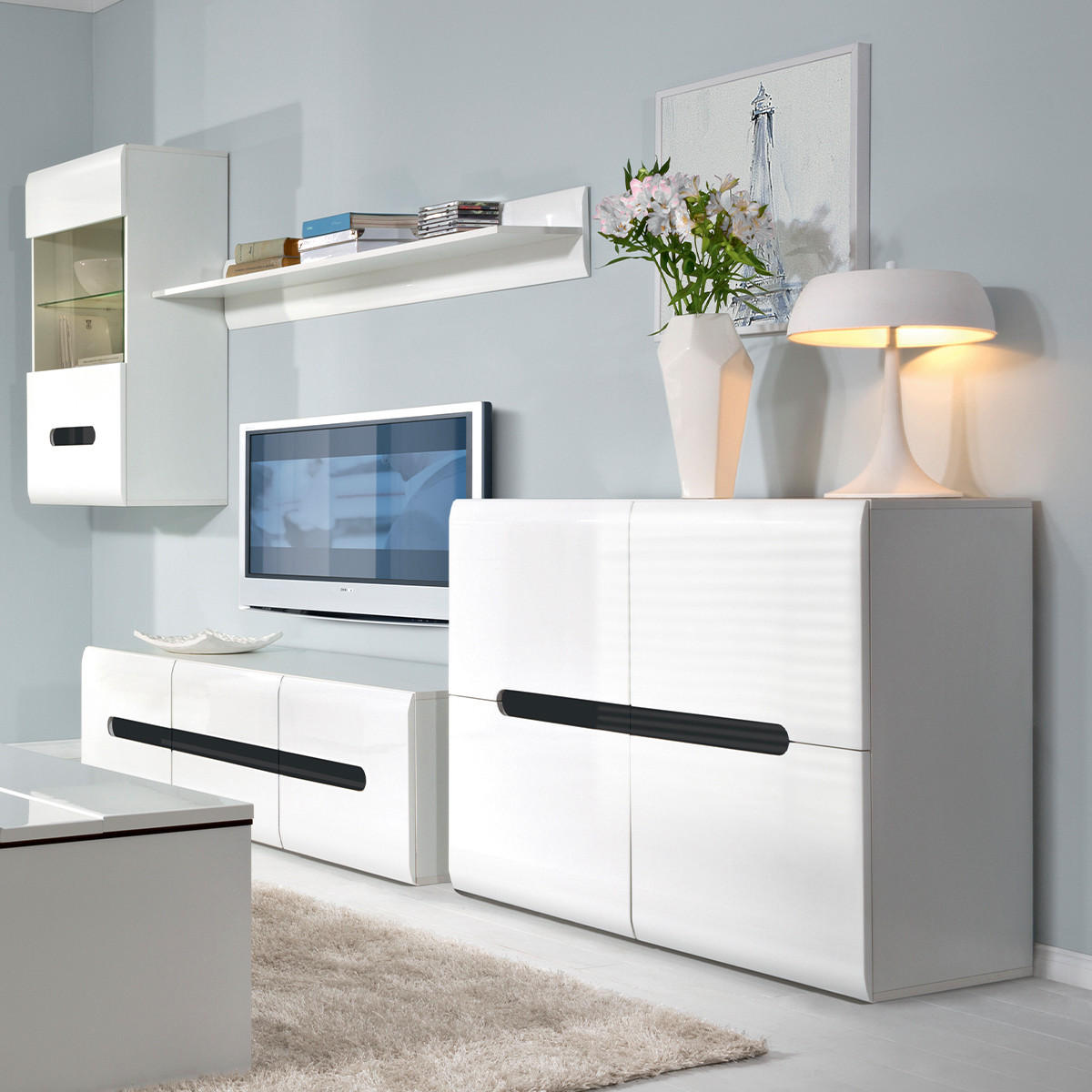 SIDEBOARD Darrel Weiß - Weiß, Holzwerkstoff (105/84/41cm) - Petits-meubles