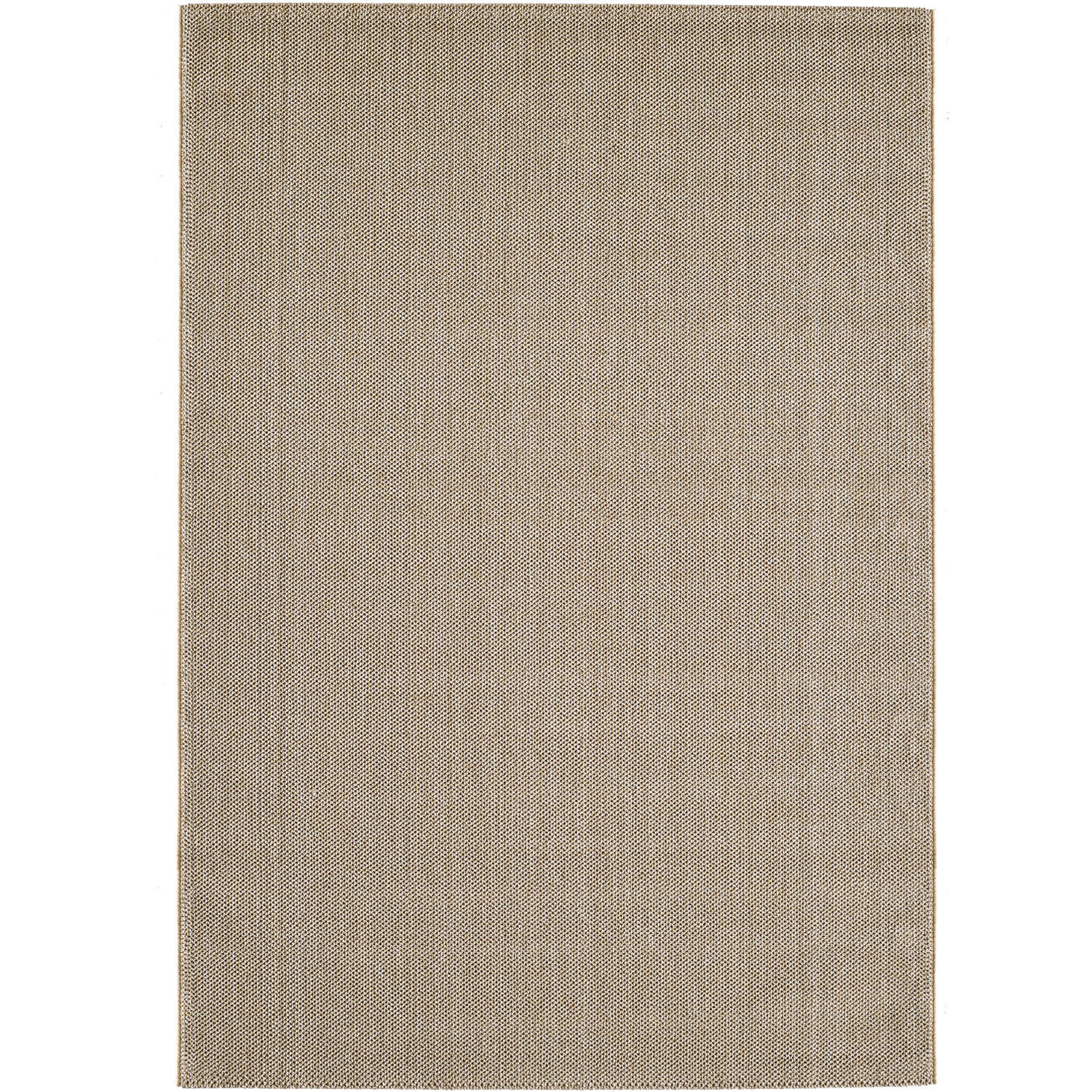 TEPPICH Kurzflor Flachgewebe Uni-Design Polypropylen Wohnzimmer Beige Läufer 80x250 - Beige, Textil (80/250cm) - KADIMA DESIGN
