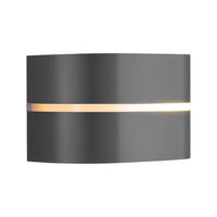 WANDLEUCHTE Sibelis - Schwarz - 19.5/12 cm - Schwarz, Kunststoff (19.5/12/12cm) - Nordlux