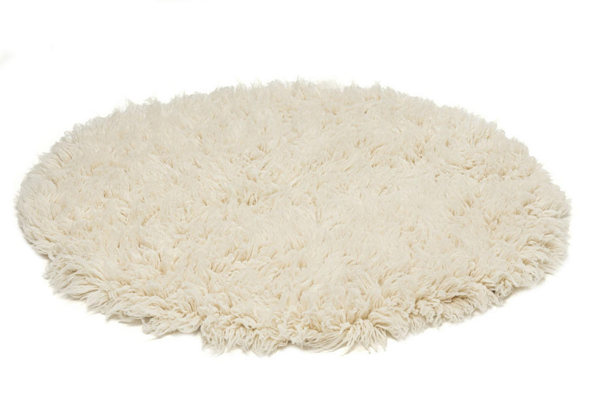 TEPPICH Luxus Flokati 2500 75x75 cm - Champagner, Textil (75/75cm) - Rug and Roll