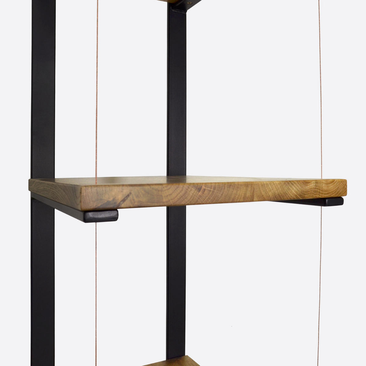 EICHENHOLZ-REGAL mit Regalböden für das Wohn- oder Arbeitszimmer IBSEN - Eichefarben, Holz (30/180/40cm) - Rawood Furniture